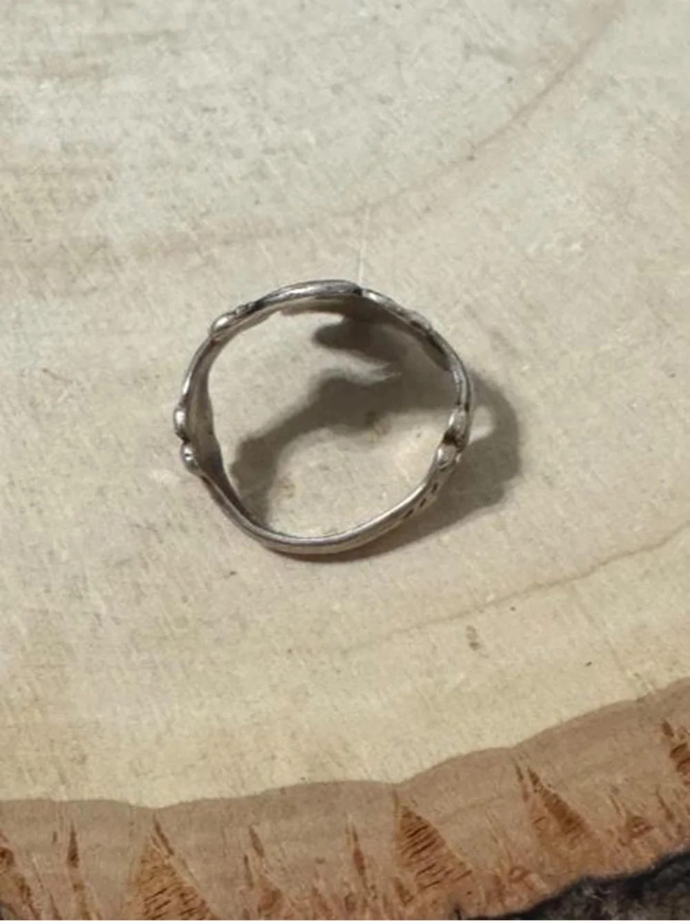 Vintage Avon Treasured Heart Spoon Ring 925 Sterling Silver adjustable Sz 7 to 8